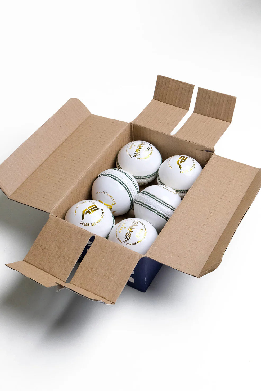 Cricket Leather Balls -  White (50 overs )(pack of 6)